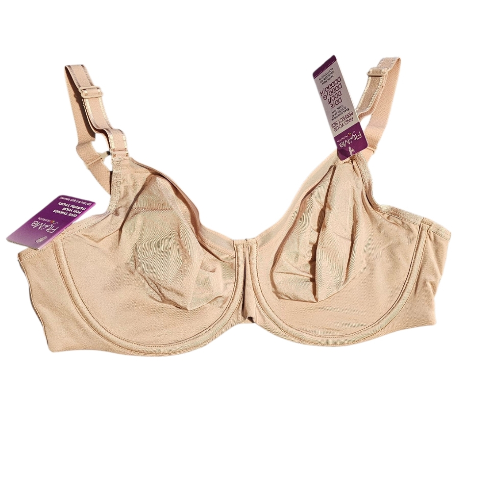Beige 360° Stretch Underwire Bra